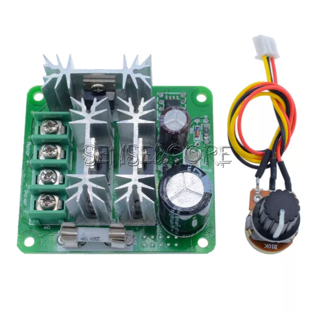 6-90V 15A DC Motor Speed Controller Pulse Width PWM Speed Regulator Switch