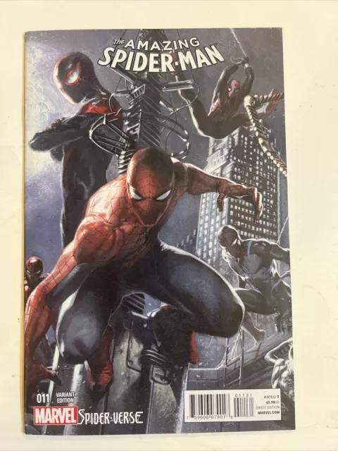 Amazing Spider-Man #11 Vol. 3 Marvel Comics (DAMAGED)  2015 Dell'Otto 1:25