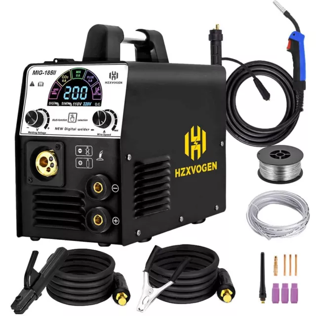 3 en 1 220V 200A Soldador MIG MMA ARC Lift TIG Digital Máquina de soldadura ES