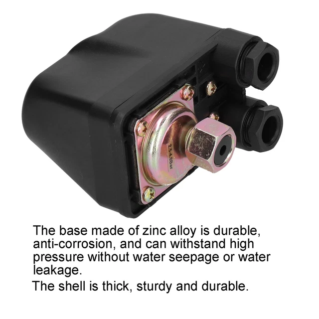 HIGH POWER SELF Priming Water Pump Pressure Switch AC 220V Adjustable ...