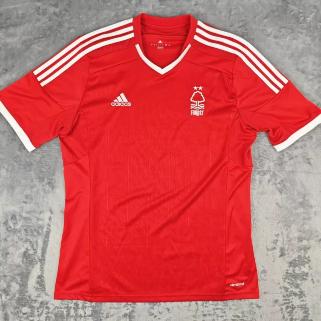 Nottingham Forest 2014/2015 Home Football Shirt Adidas L Large Authentic