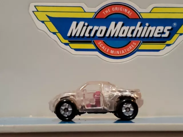 Micro Machines X-Ray Deluxe  Clear Vintage 1989 Galoob Car Rare