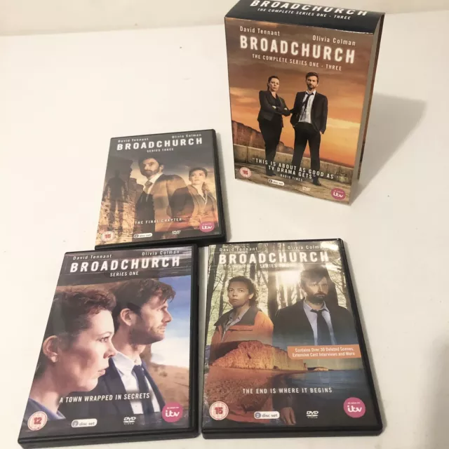 Broadchurch Series The Complete Collection Season 1-3 1 2 3 DVD Set Region 4 R4