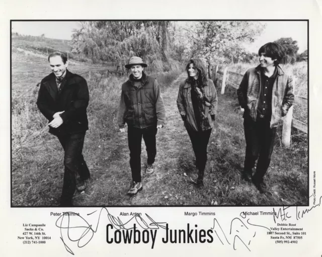 Cowboy Junkies Autographed Signed 8x10 Photo - 4 Signatures - Country Folk w/COA