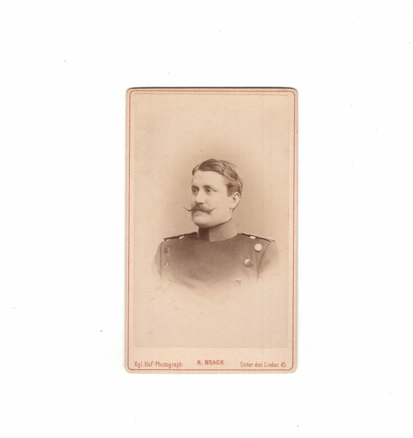 CDV Foto Soldat - Berlin 1880er