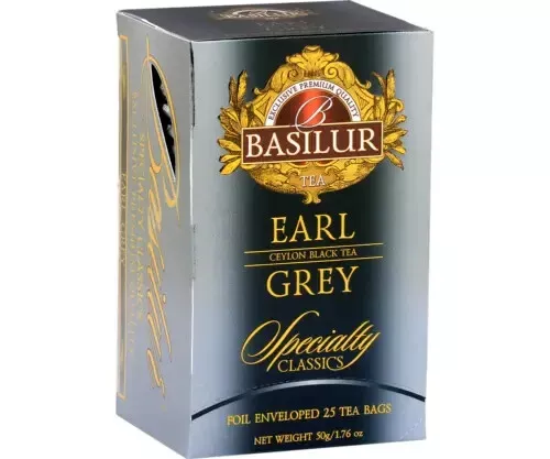 Basilur  Earl Grey 25 Tea Bags not pg tips typhoo tetley yourkshire tea