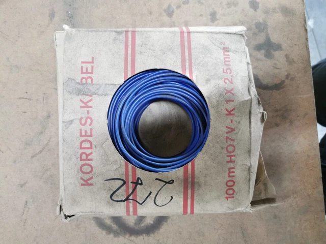 Kordes Kabel Type H07V-K 1x2,5 blau ca.82m