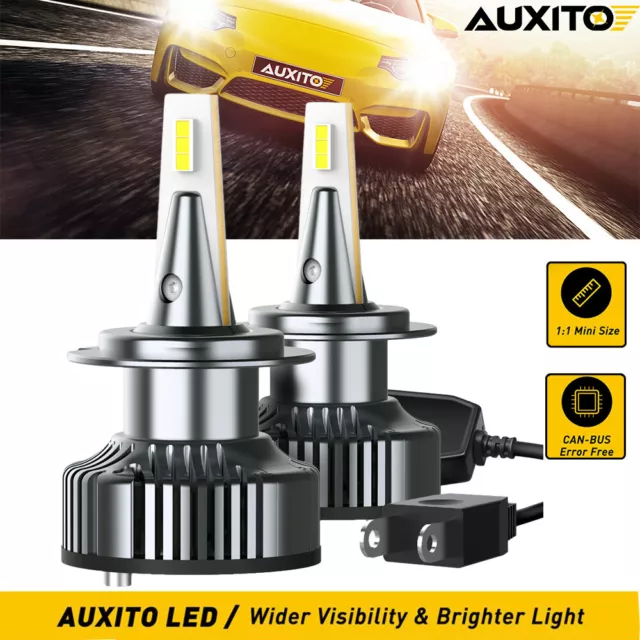 H7 LED Headlight Bulb Super Bright Kit High Low Beam White Canbus Error Free HID