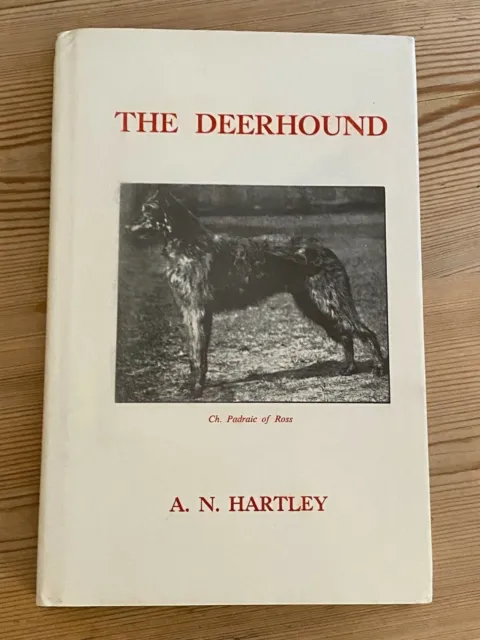 Rare Scottish Deerhound Dog Book By Hartley In Dust Wrapper