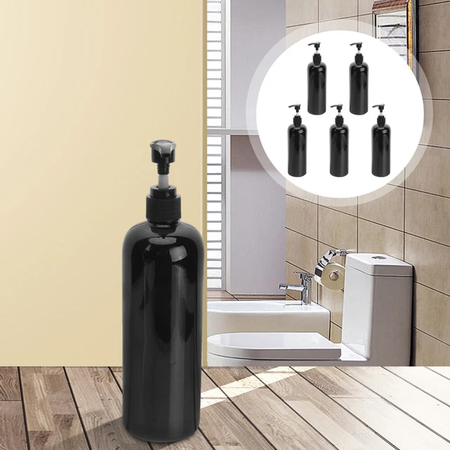 Reiseshampoo Flasche Reise-Shampooflaschen Mit Pumpe Behälter Für Duschgel Black