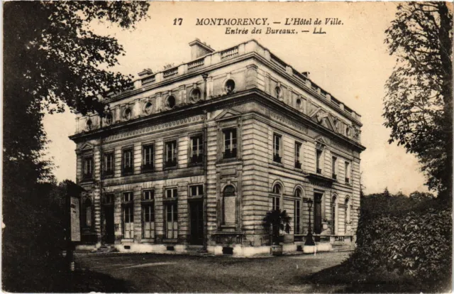 CPA Montmorency Hotel de Ville entree des Bureaux (1317308)