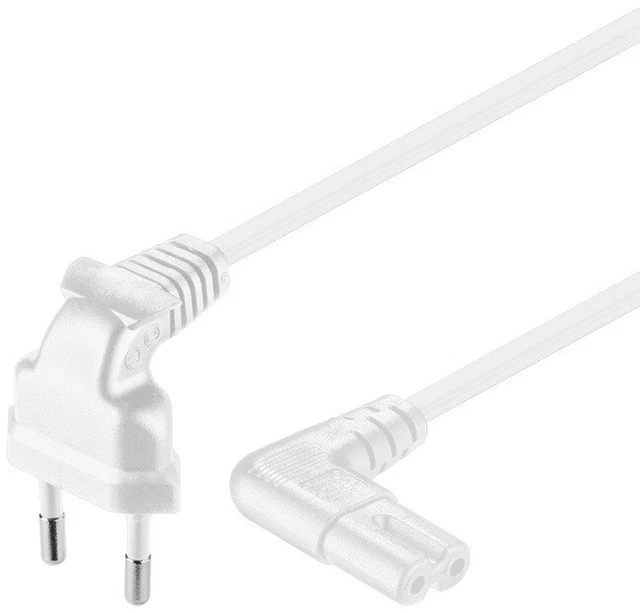 5x cable de alimentación; NK 104 W-300 TV 3m blanco