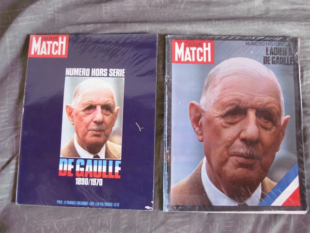 ANCIENNE REVUE PARIS Match N°1124 l'adieu à De Gaulle occasion EUR 6,00 - FR