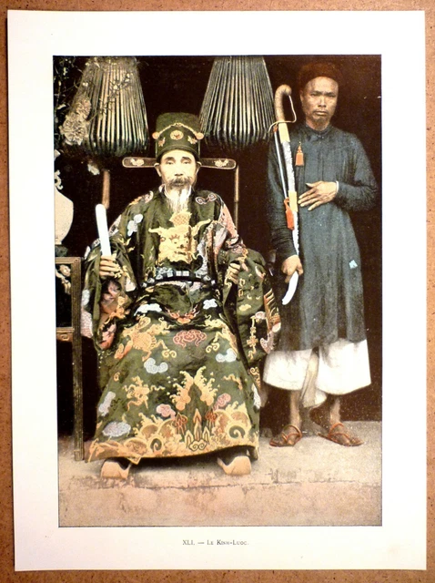 TONKIN Le Kinh-Luoc - Photochromie fin 19ème  gravure  Vietnam