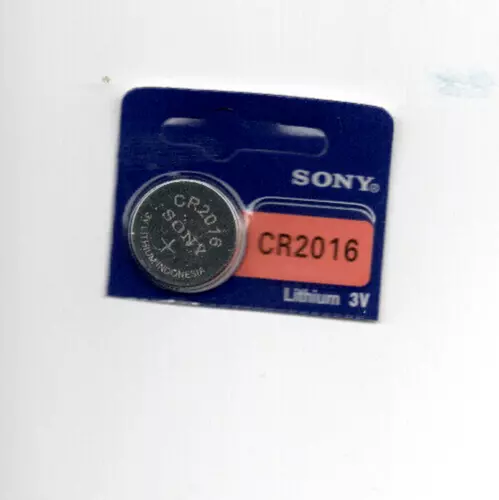 2 Piles Bouton Lithium CR2016 DE MARQUE SONY 3 VOLTS VALIDITEE 2030 MOINS CHER