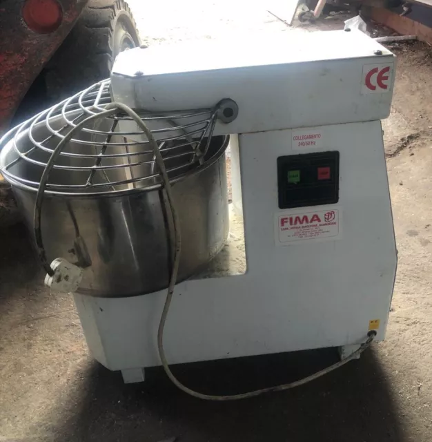 FIMA Impastatrice S18 Pizza Dough Mixer 18kg With Roller Skate Working Order