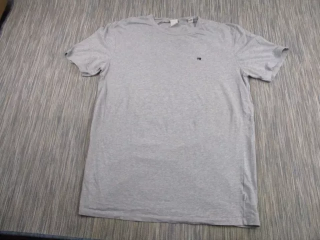 Scotch & Soda T Shirt Mens Extra Large XL Crew Neck Cotton Embroidered Logo Grey