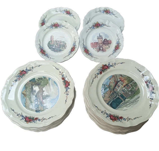 Lot assiette et cloche en céramique Honfleur - Ressourcerie Histoires