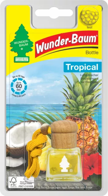 Wunderbaum Bottle Duft Flakon Tropical WUNDER-BAUM Lufterfrischer 4,5 ml