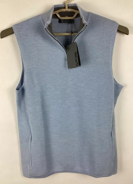 G/FORE MENS MERINO Wool Tech Lined Slim Fit Dunes Blue Vest Sz Small ...