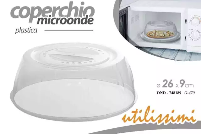 Coperchio Microonde Plastica Utilissimi Casa 26X9 Cm Ond-748189