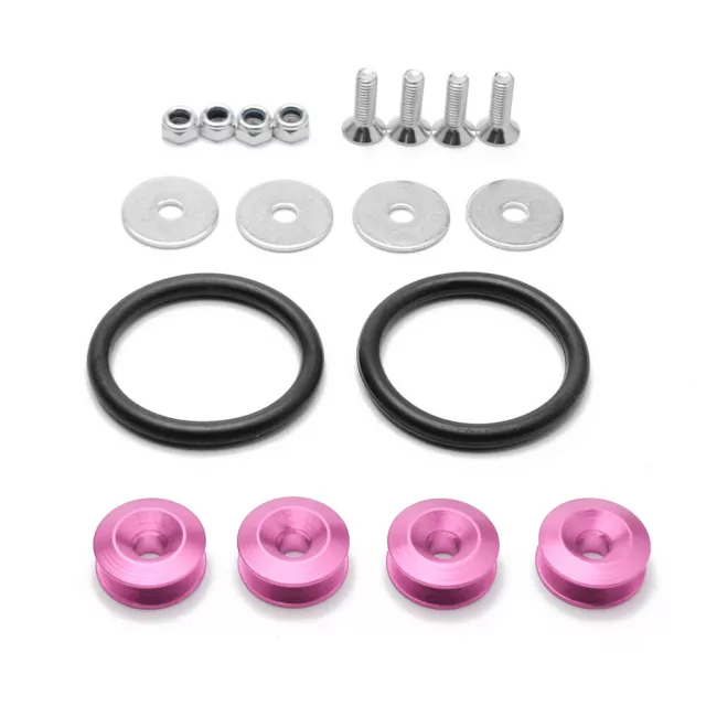 Pink Quick Release Fasteners For Front Bumpers Rear Bumpers Reinforcement Ring