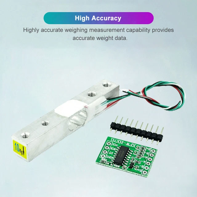 HX711 WEIGHT SENSOR Module 10KG Load Cell for Microcontroller (HX711 ...