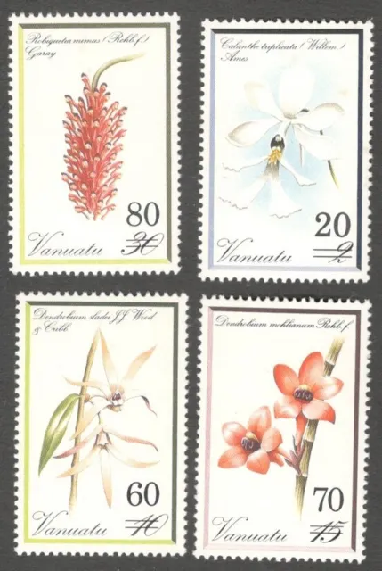 AOP Vanuatu #551-54 1991 Orchids set of 4 MNH