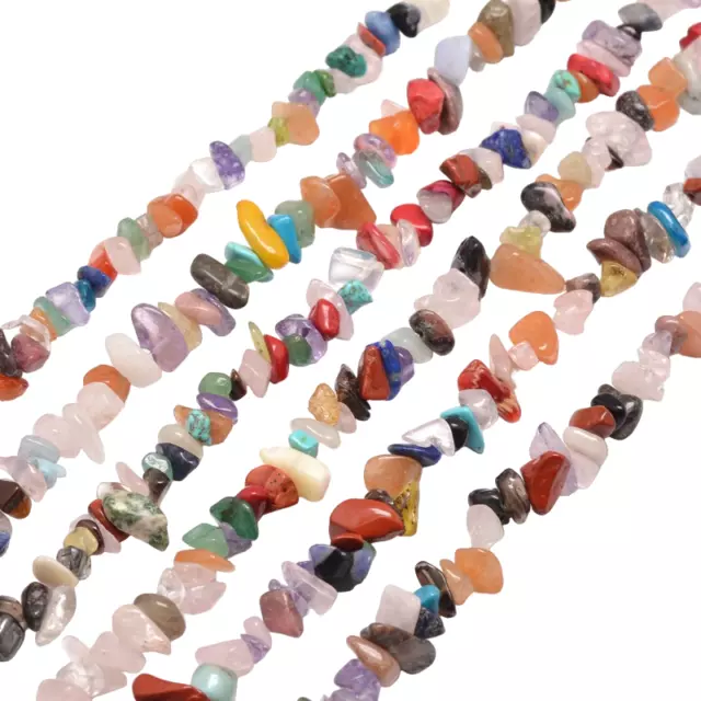 ❤240+ Natural MIXED Gemstone/Stone Bead Chip 5-8mm Semi Precious Healing UK ❤