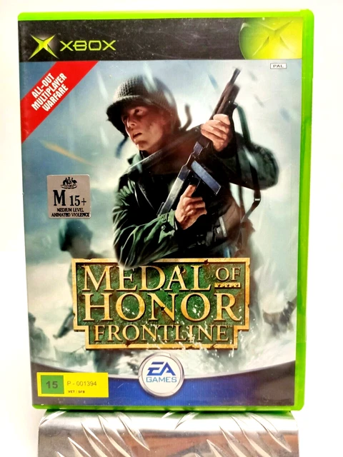 Xbox Original - Medal of Honor : Frontline -  PAL  Manual Action War - Free Post