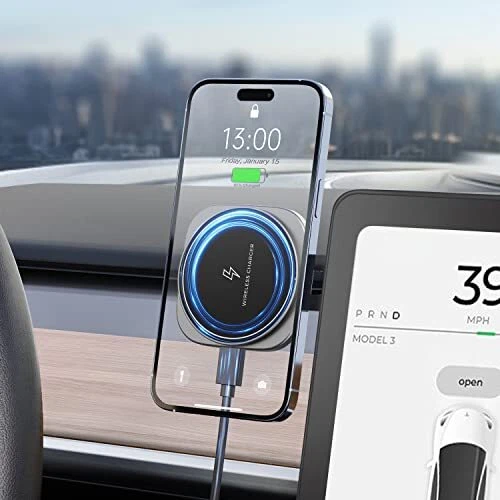 Marnana 15W Wireless Car Charger Mount Strong Magnetic Holder Car Mount for T...