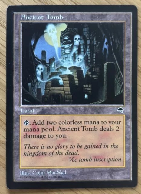 Magic the Gathering - Ancient Tomb - Land - Tempest - EX - MTG