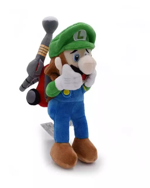 Lindo Luigi's Mansion Super Mario Peluche Luigi Juego Juguete de Peluche Muñeca Suave 23 cm