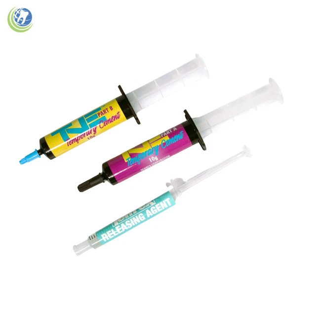 Temrex Non-Eugenol Tne Temporary Cement Dual Syringe W/ Releasing Agent Dental