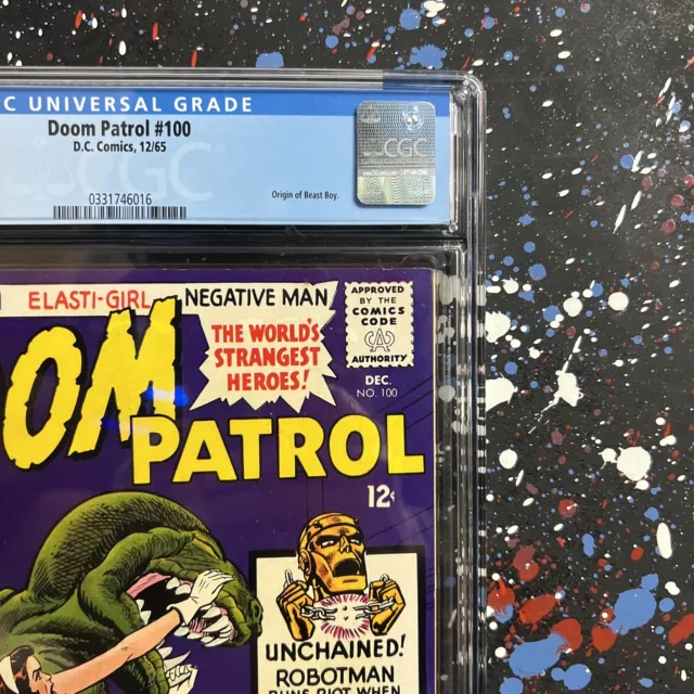 Doom Patrol #100 (Dec 1965, DC) CGC GRADED 8.5 - ORIGIN OF BEAST BOY - 🔑 ISSUE 3
