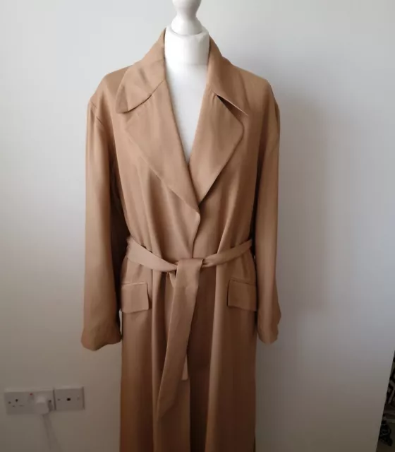 Camel wrap coat zara clearance