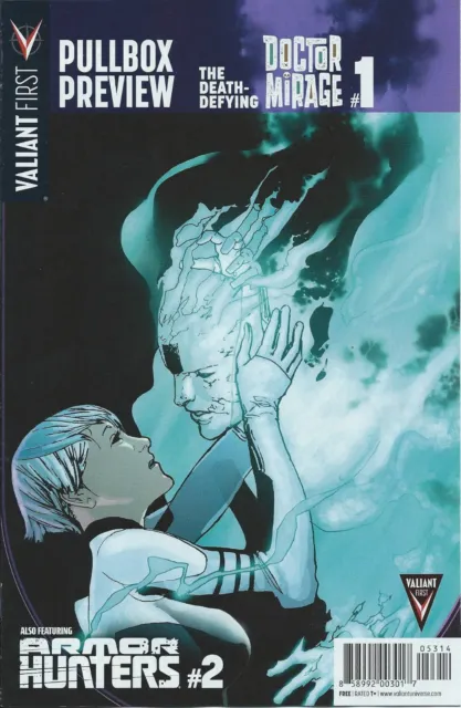 Valiant First Pullbox Preview Death Defying Dr Mirage 1 Rare 2014 Promo Giveaway