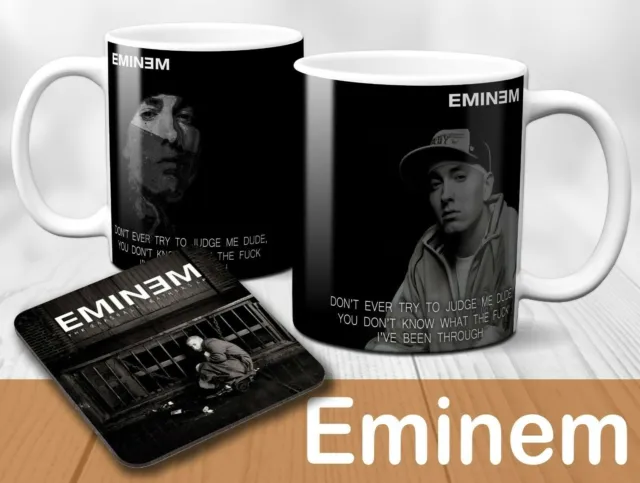 Eminem - 8 Mile Lyrics  - Novelty, Mug, Cup, Tea, Coffee, Coaster