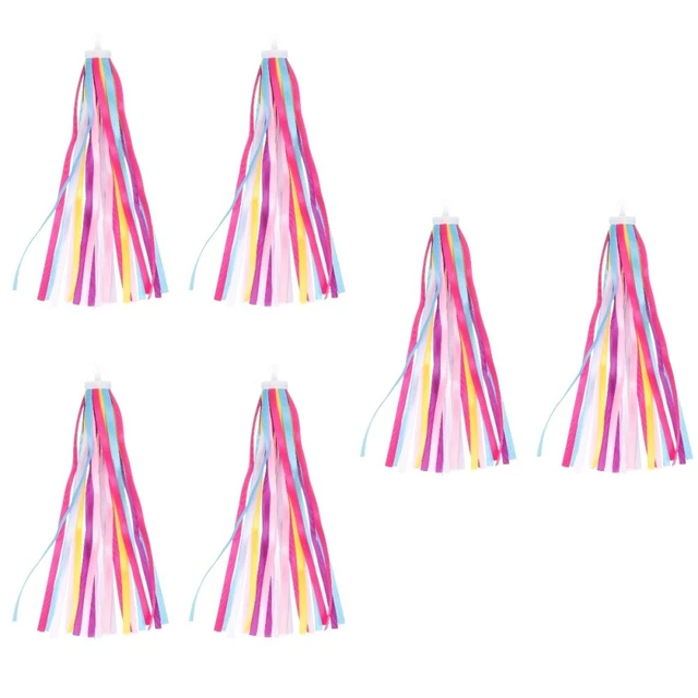 3 Pairs Kid Tassel Bike Streamer Girl Bike Accessories Ribbon