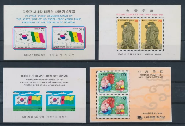 LR24874 Korea mixed thematics sheets MNH