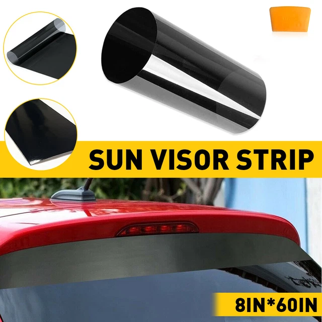 Adesivo pellicola PVC 150 cm 60 TM universale striscia solare nera finestra per auto PVC Regno Unito