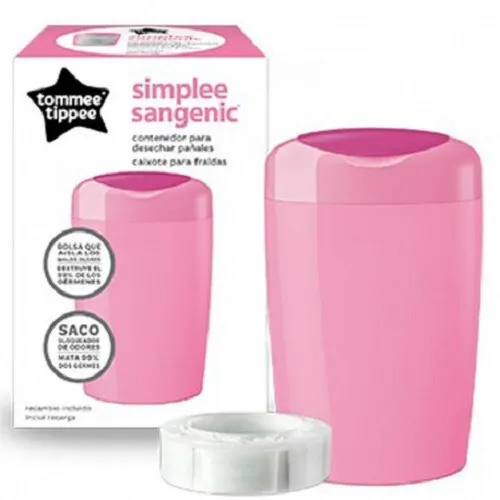 Tommee Tippee 87008001 Simplee Windel-Entsorgungssystem Rose Sceau à Couches ✅