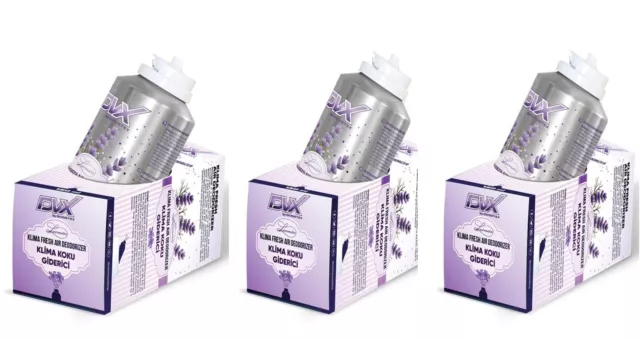 3 x 150 ml Klimaanlagenreiniger Klima Fresh Lavendel Hygiene Duft Parfüm Auto