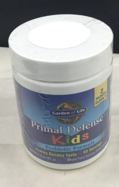 Kids, Primal Defense, Probiotic Formula, Natural Banana, 2.9 oz (81 g) 03/23
