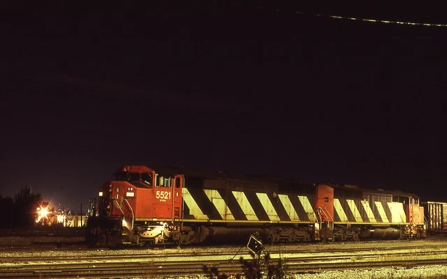 Duplicate  Train Slide New York Central 4-6-4 #5442 05/1954 Chicago IL