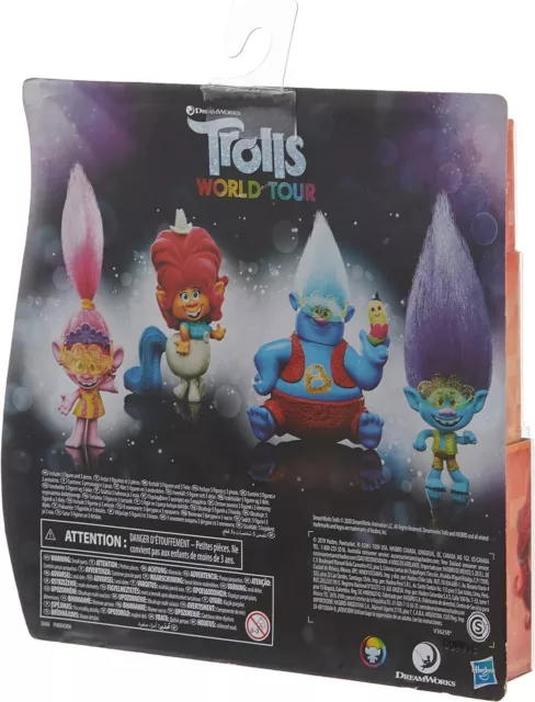 DreamWorks Trolls Lonesome Flats Tour Pack, 5 Small Doll Set - New 4+Yrs 3