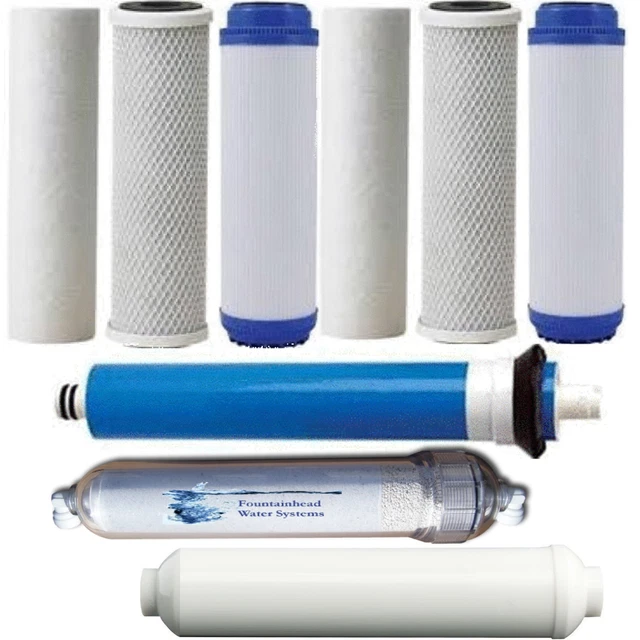 6-Stage Reverse Osmosis Water Filter System | Alkaline PH+ Remineralization | 10" X 2.5" 5 Micron