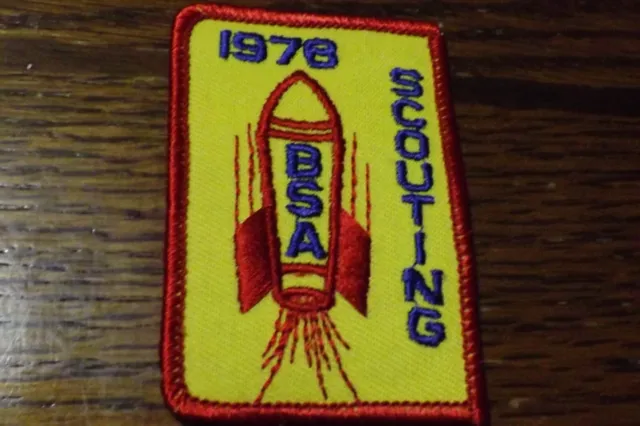 Boy Scout Patch 1978 Scouting Rocket Bsa