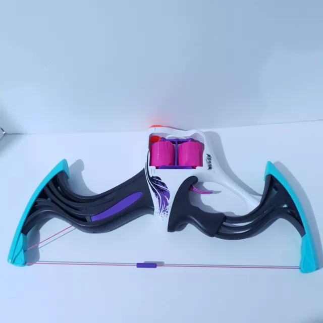 Nerf Rebelle Flipside Girls Toy Bow Blaster Pink Purple White 24 Awesome  Toy!!