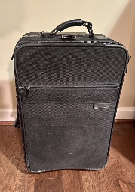 Briggs & Riley Black U21X 21" Expandable Wheeled Upright Carry-On Luggage Bag